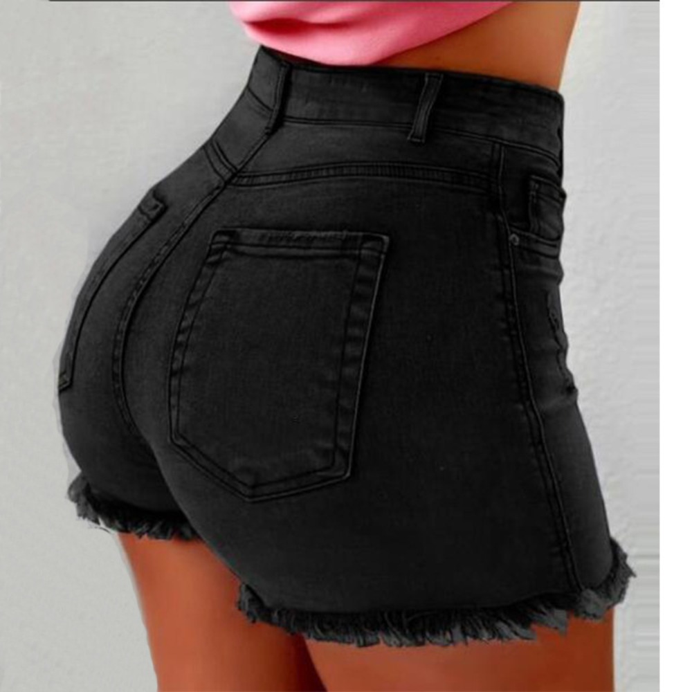 Women's High Waisted Distresse - Shorts Denim Frayed 리뷰 및 가격