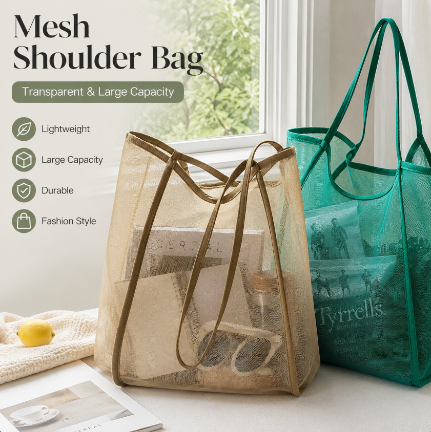 Mesh Beach Bag Lightweight, Br - Tote Bag Beach 리뷰 및 가격