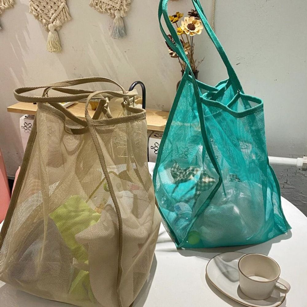 Mesh Beach Bag Lightweight, Br - Tote Bag Beach 리뷰 및 가격