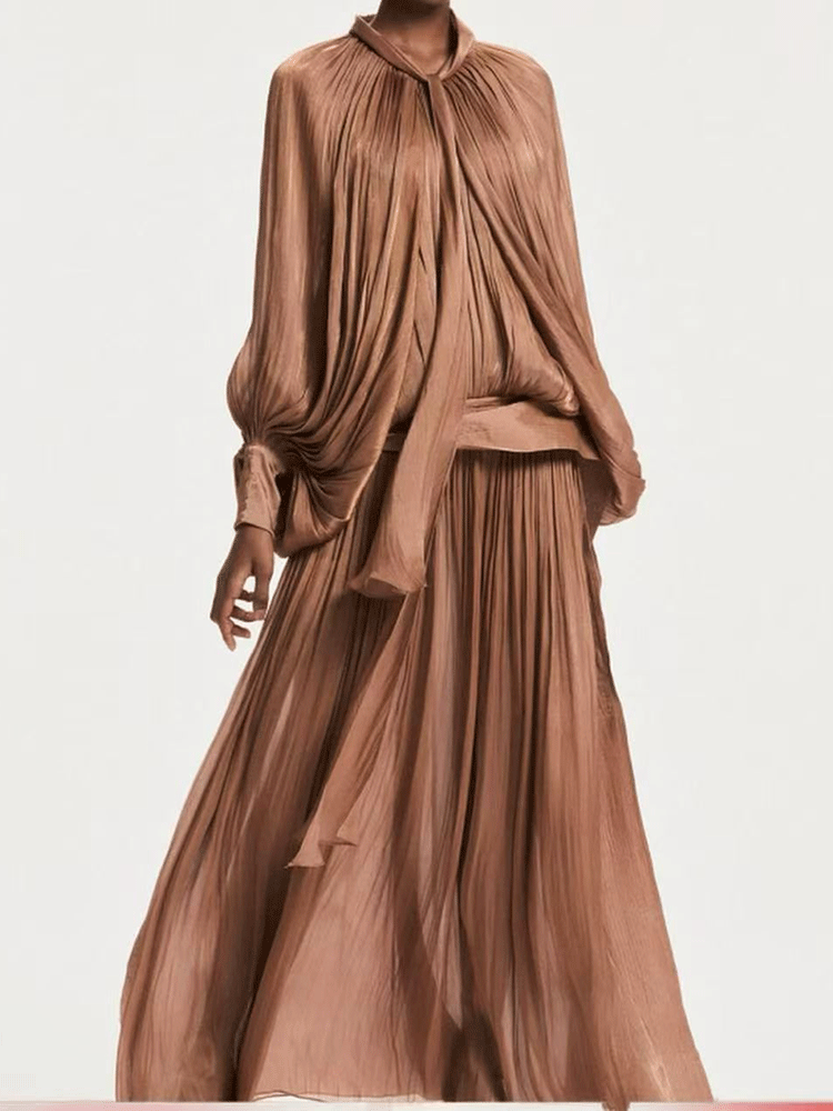 Retro solid color design sense - Linen Dress Wrap 리뷰 및 가격
