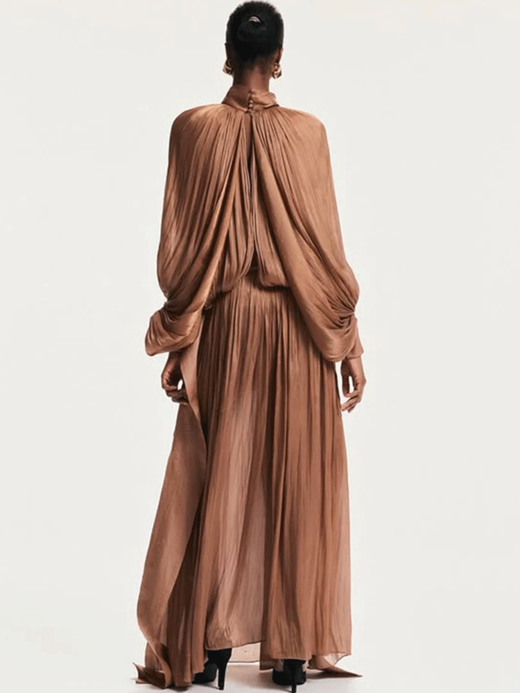 Retro solid color design sense - Linen Dress Wrap 리뷰 및 가격