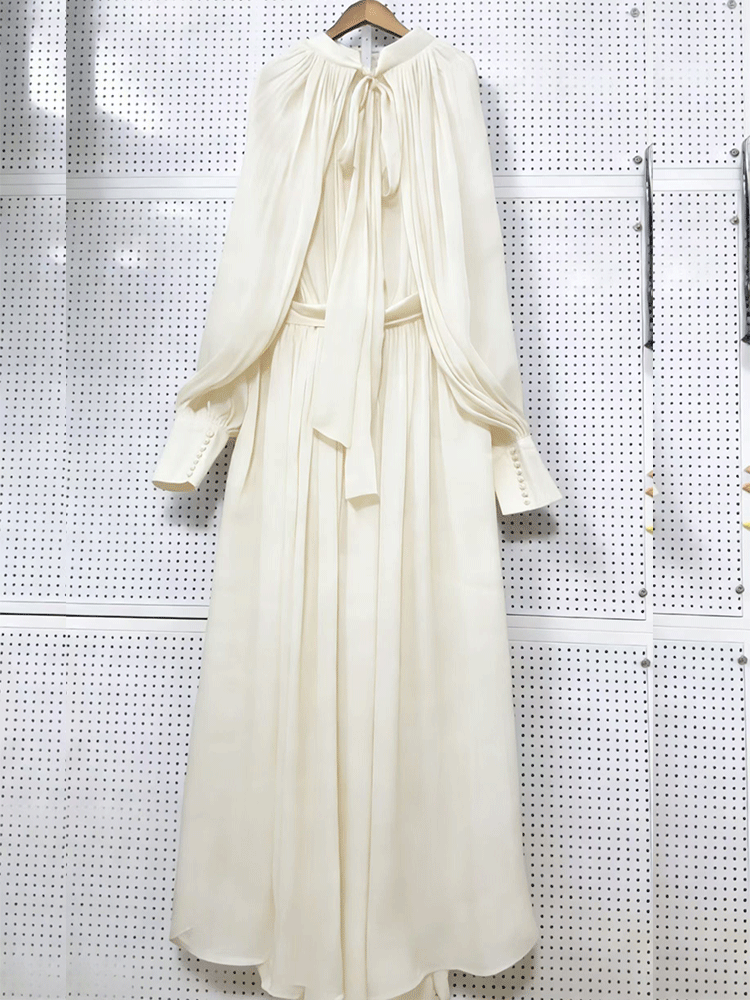 Retro solid color design sense - Linen Dress Wrap 리뷰 및 가격