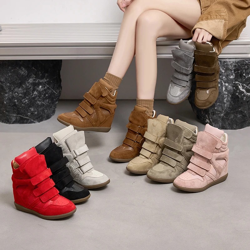 Women Ankle Boots Genuine Leat - Wedge Espadrille Women 리뷰 및 가격