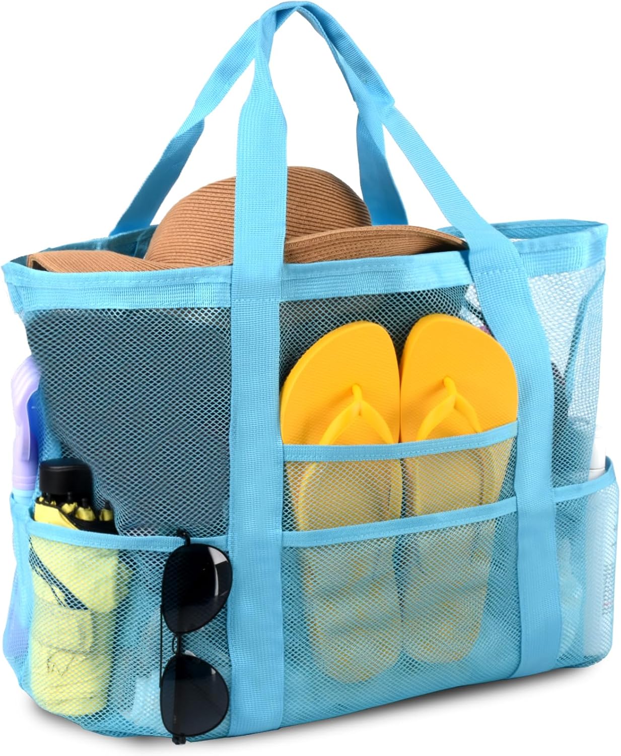 Mesh Beach Bag, Large Tote wit - Tote Bag Beach 리뷰 및 가격