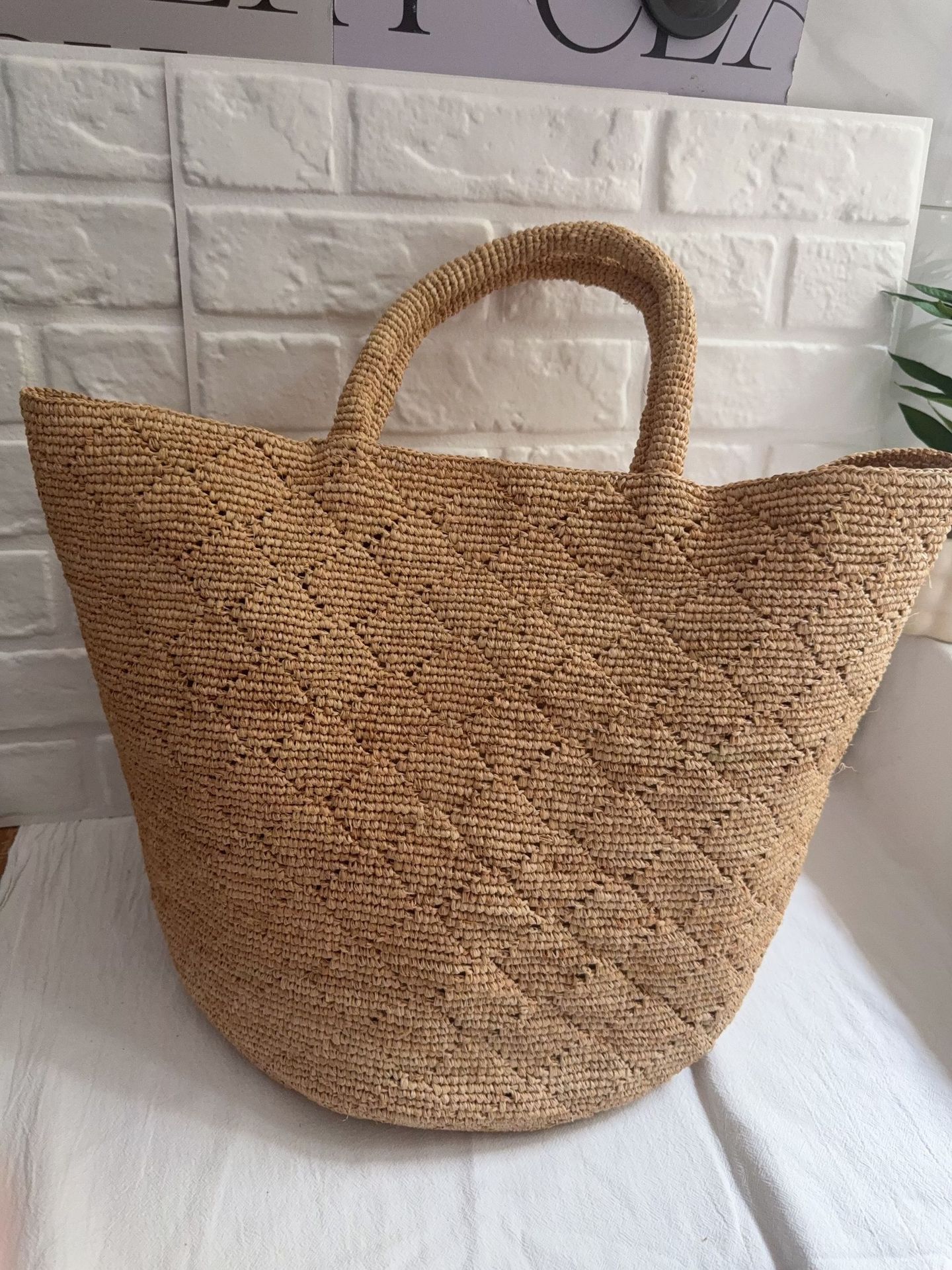 Fashion Style Ins Crochet Hand - Crochet Bag Raffia 리뷰 및 가격