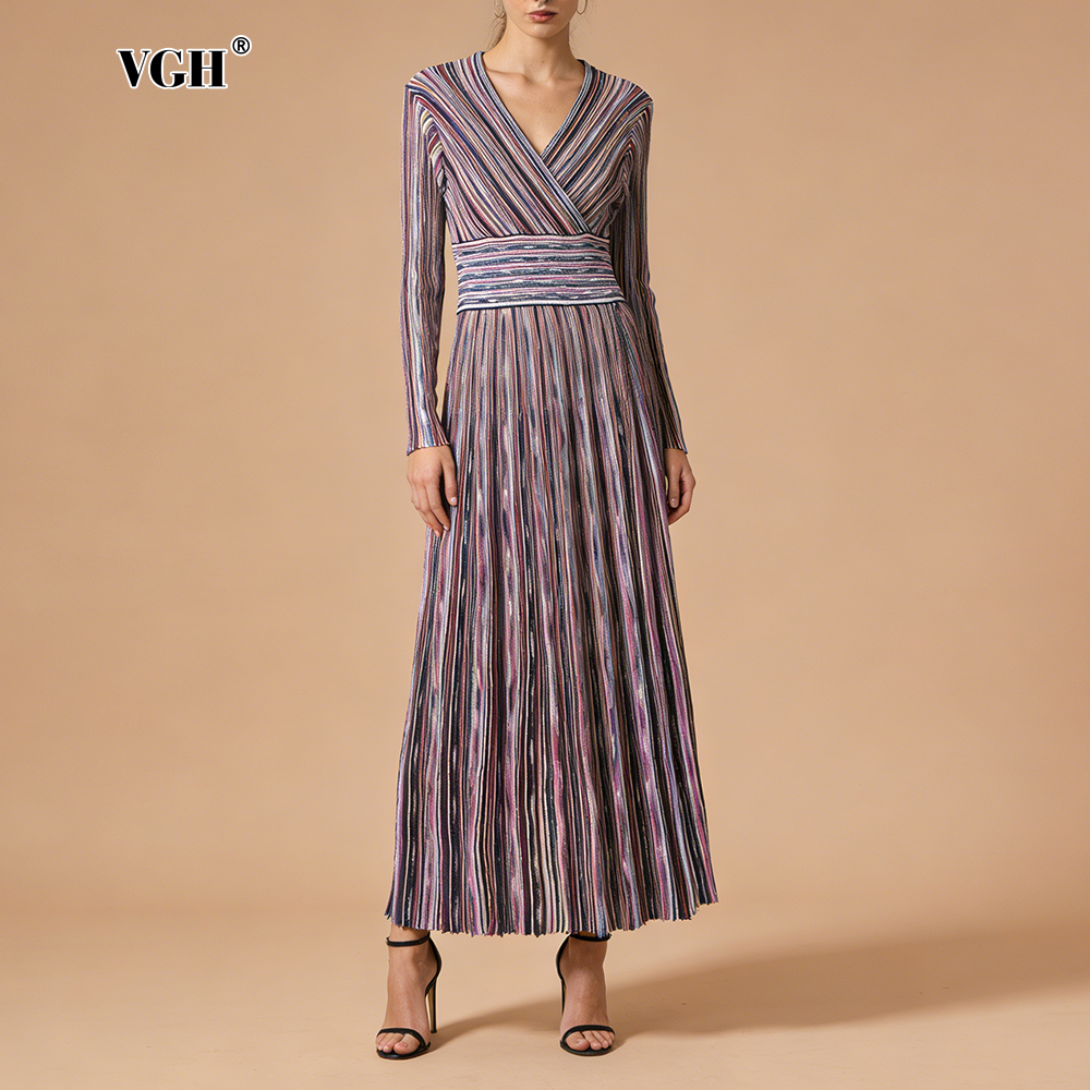 VGH Casual Commute Striped Kni - Linen Dress Wrap 리뷰 및 가격