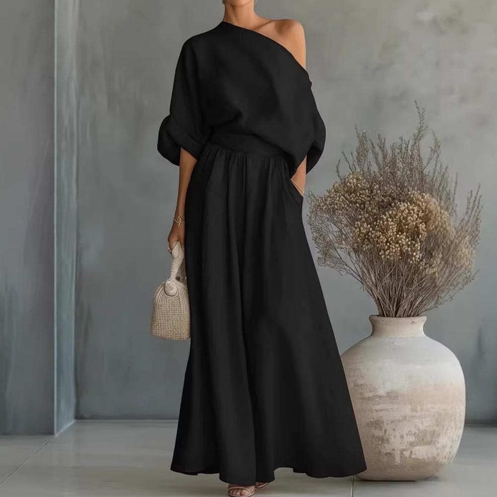 Women Blouse Pants Set Elegant - Blouse Off Shoulder 리뷰 및 가격