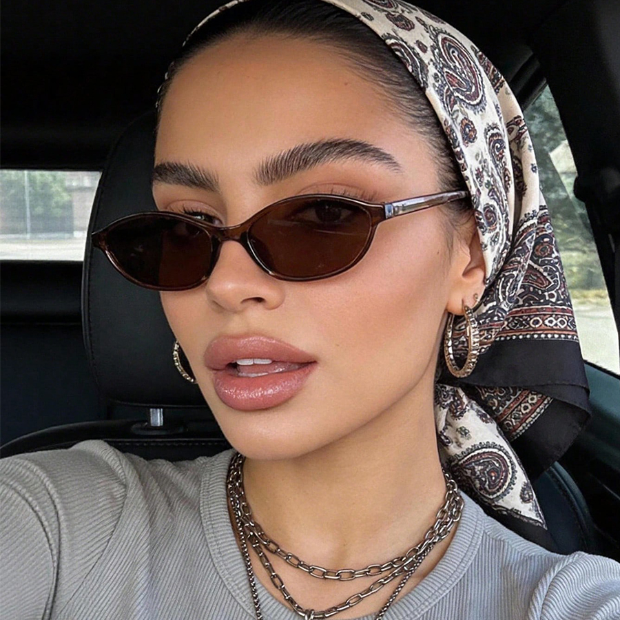 Fashion Oval Simple Literary S - Sunglasses Cat Eye 리뷰 및 가격