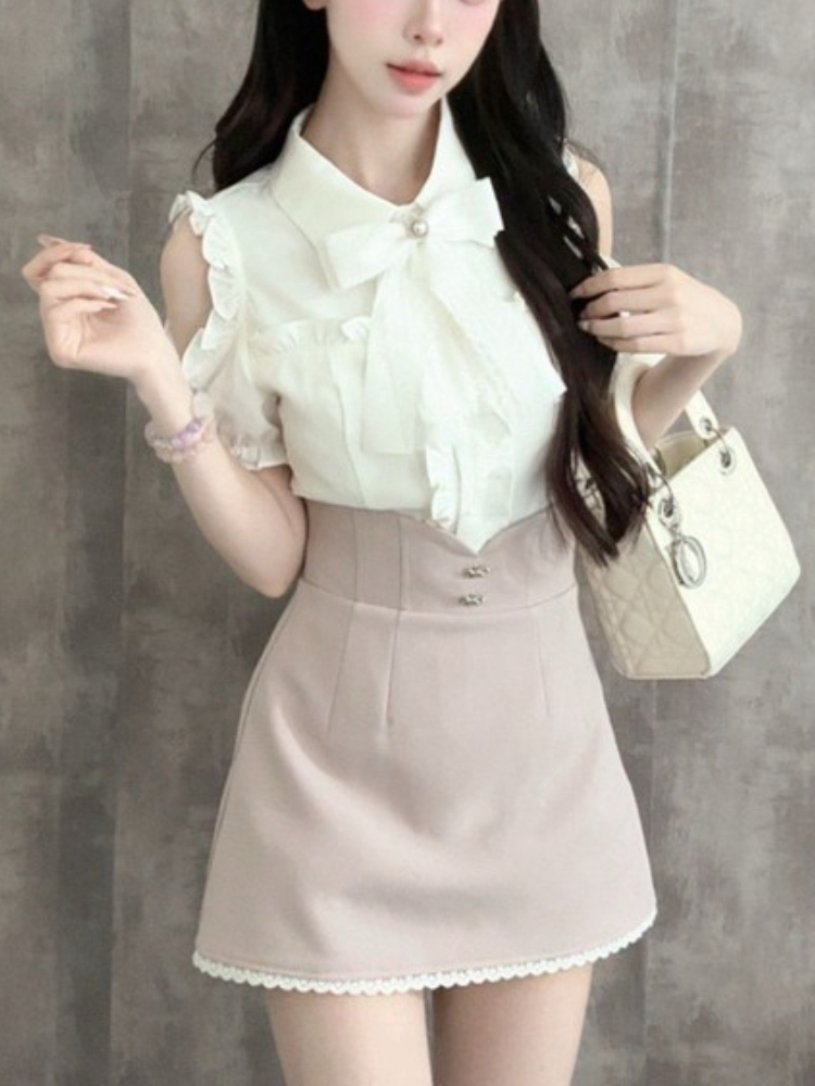 Japanese Sweet New 2 Piece Set - Blouse Off Shoulder 리뷰 및 가격