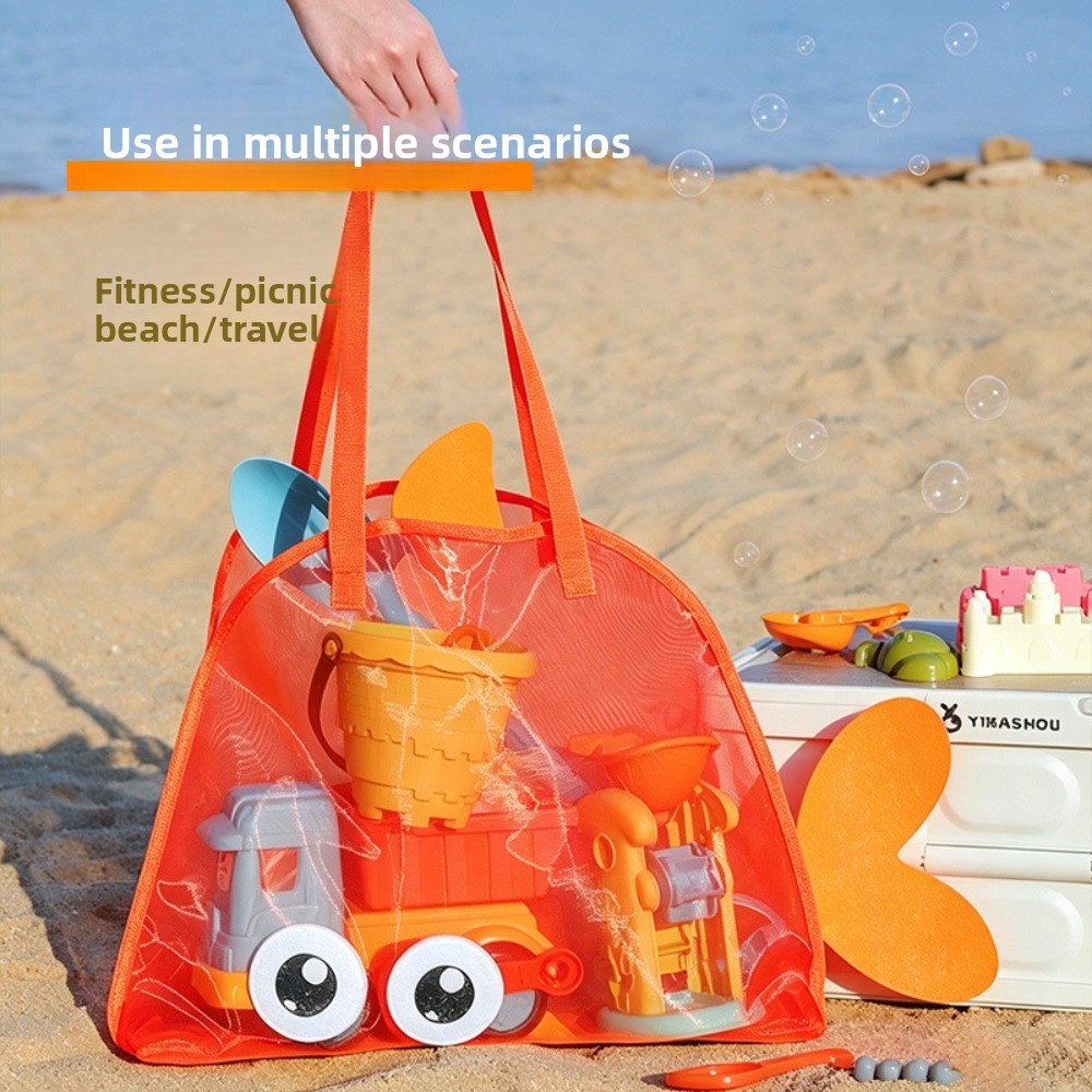 Kids Mesh Beach Bags Colorful  - Tote Bag Beach 리뷰 및 가격