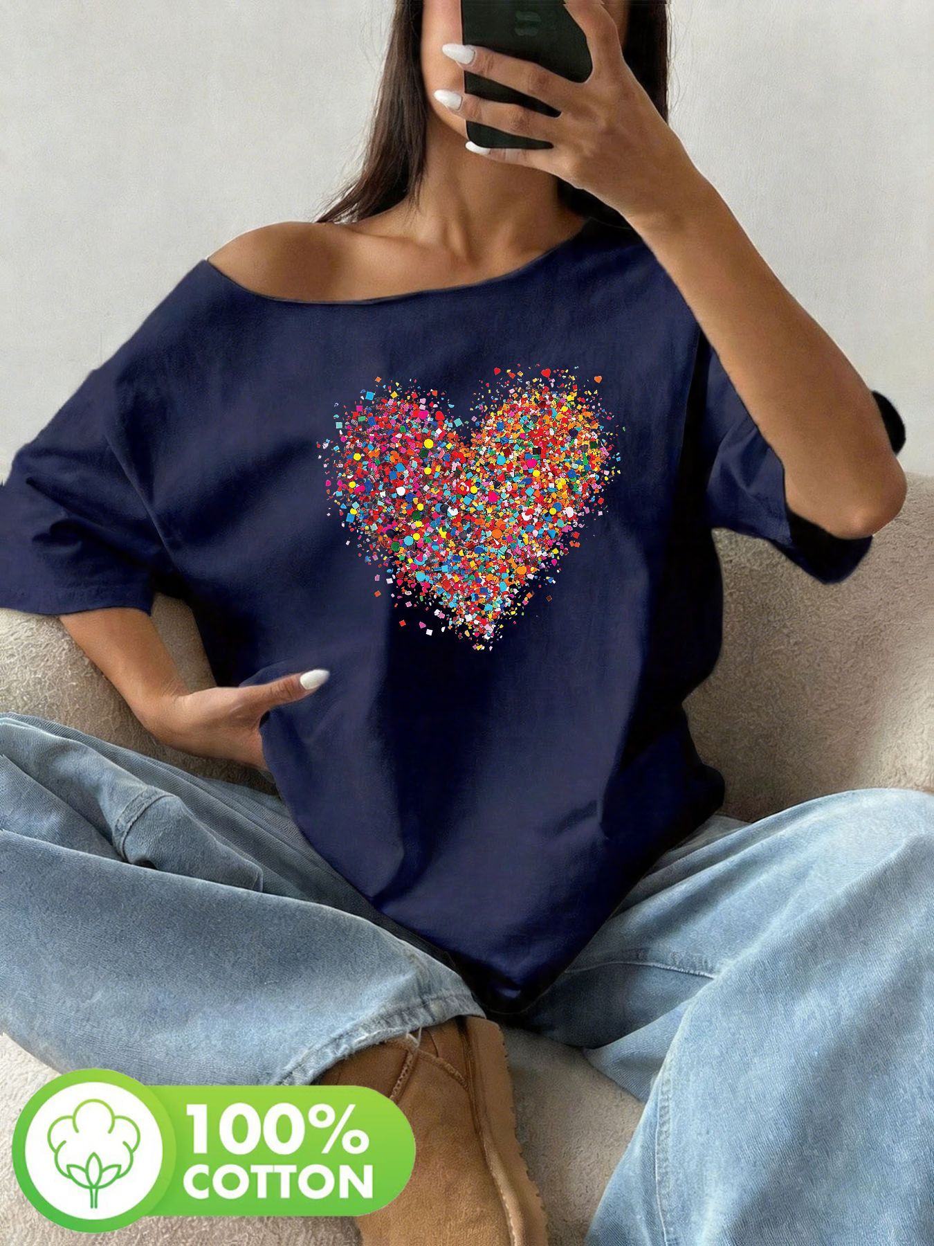 Plus Size 100% Cotton Shoulder - Blouse Off Shoulder 리뷰 및 가격