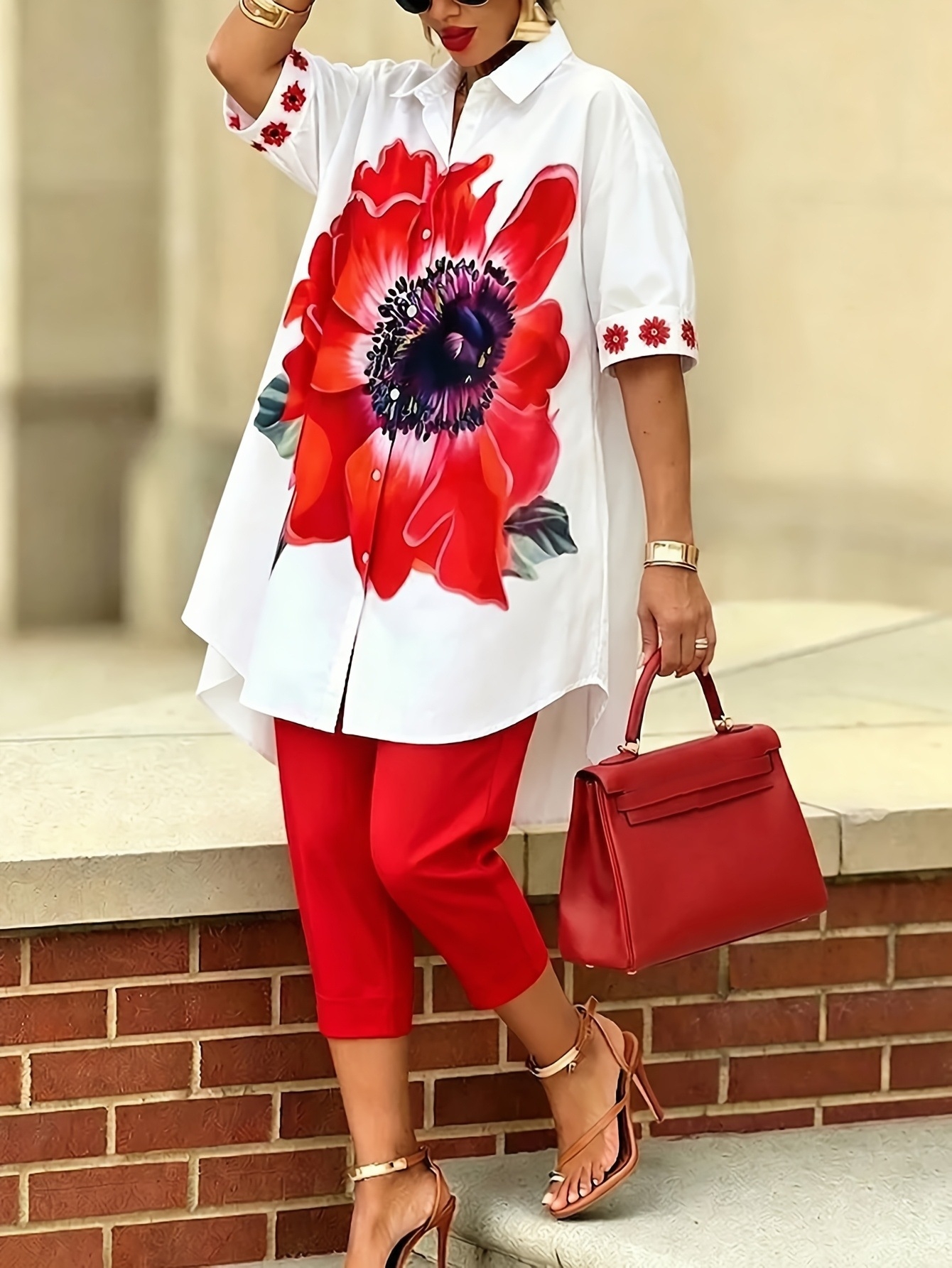 Vintage Women Floral Printed 2 - Romper Floral Print 리뷰 및 가격