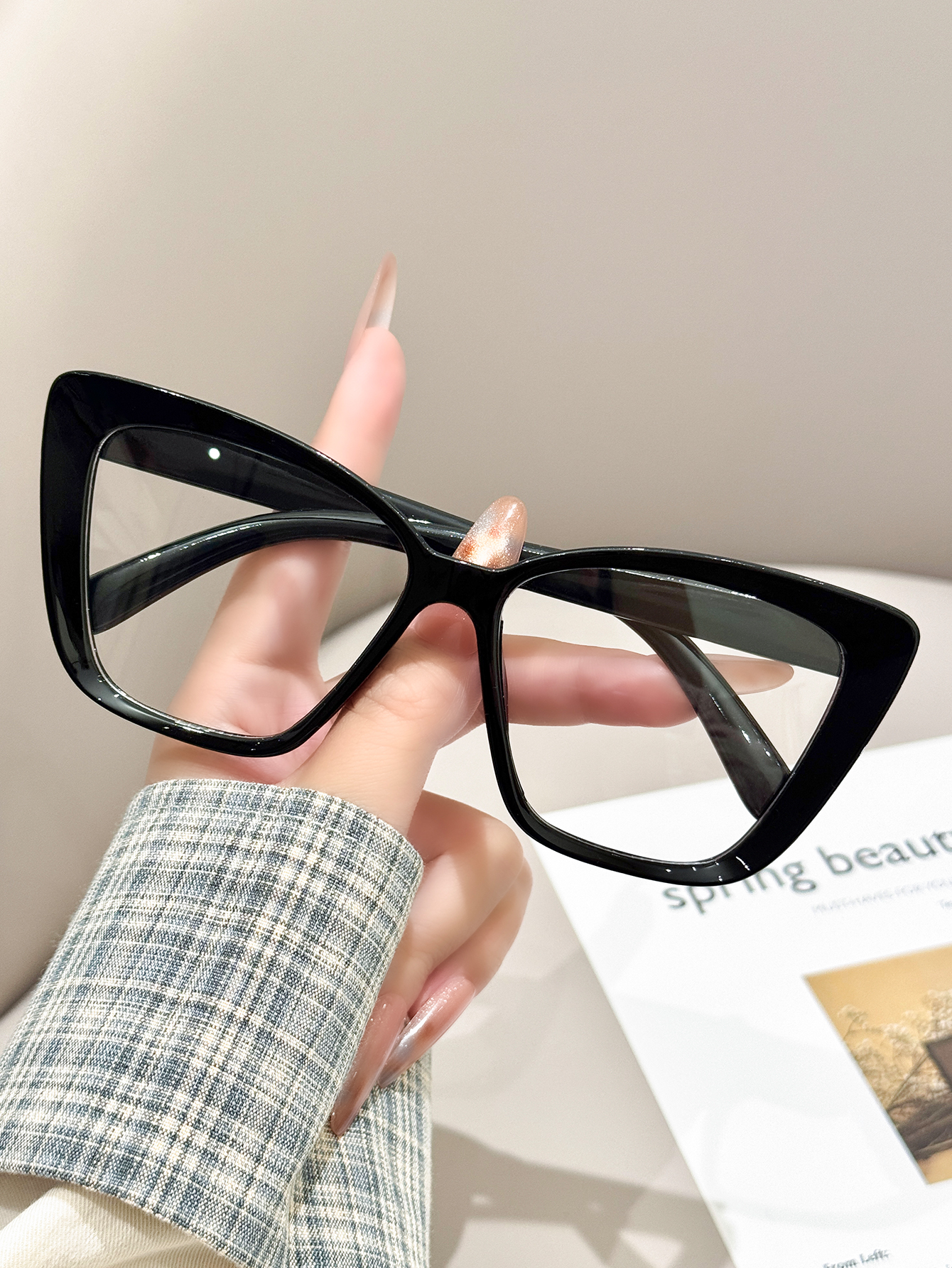 1pc daily fashionable black ca - Sunglasses Cat Eye 리뷰 및 가격