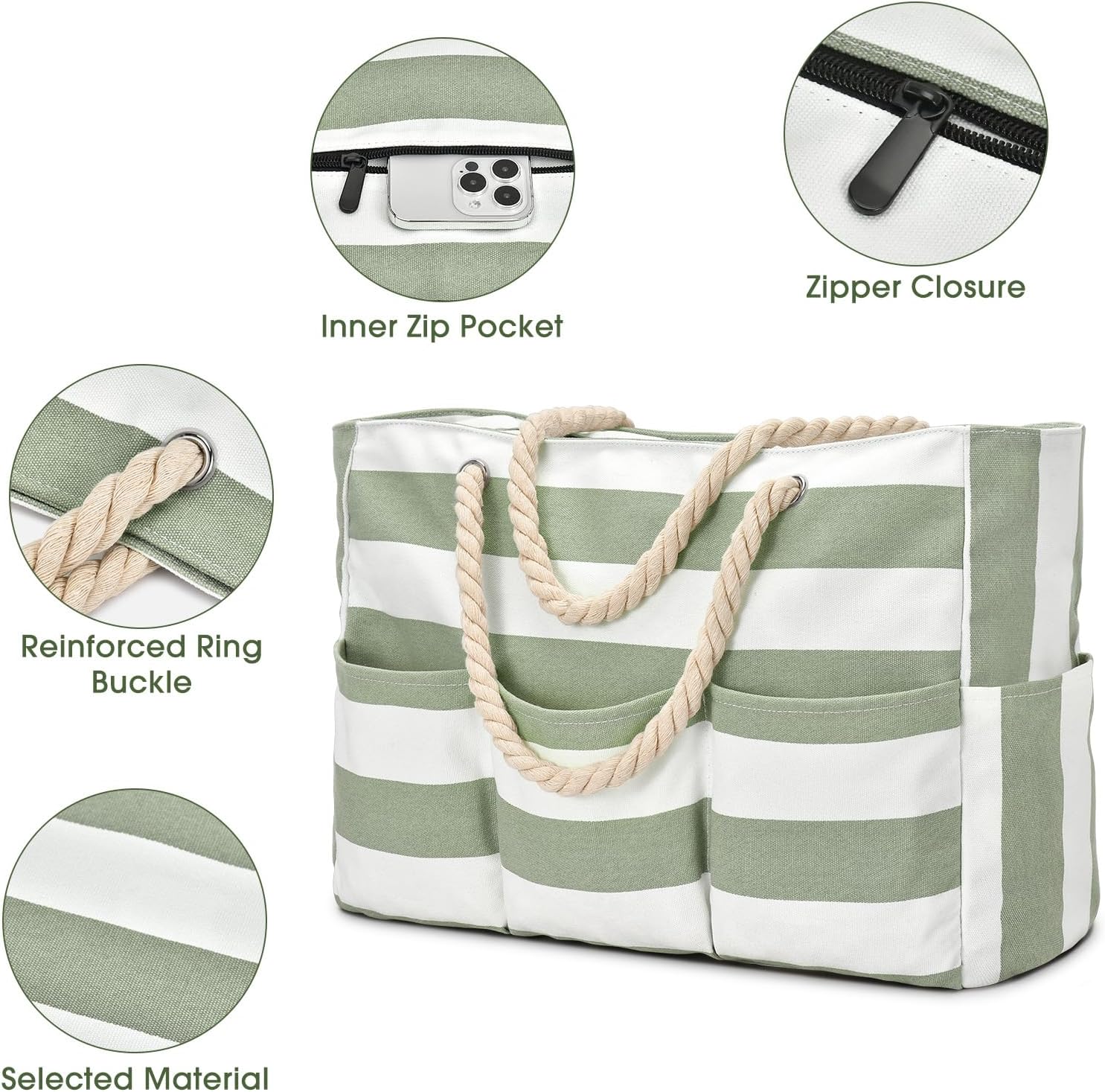Canvas Large Beach Tote Bag fo - Tote Bag Beach 리뷰 및 가격