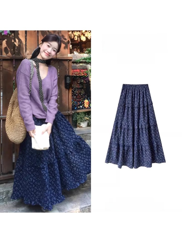 Floral A-Line Midi Skirt Women - Midi Skirt Floral 리뷰 및 가격