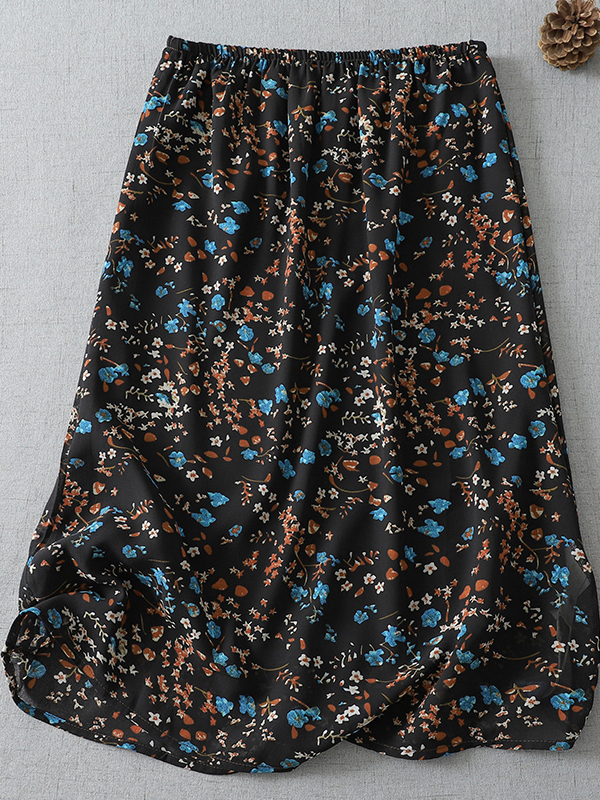 Summer 2026 New Elastic Waist  - Midi Skirt Floral 리뷰 및 가격