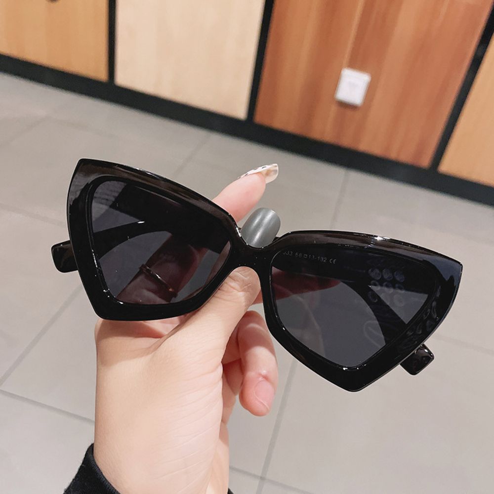 Glossy Black Cat-eye Sunglasse - Sunglasses Cat Eye 리뷰 및 가격