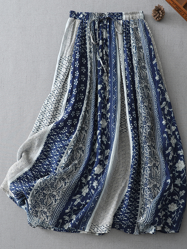 Retro Style Women's Midi Skirt - Midi Skirt Floral 리뷰 및 가격